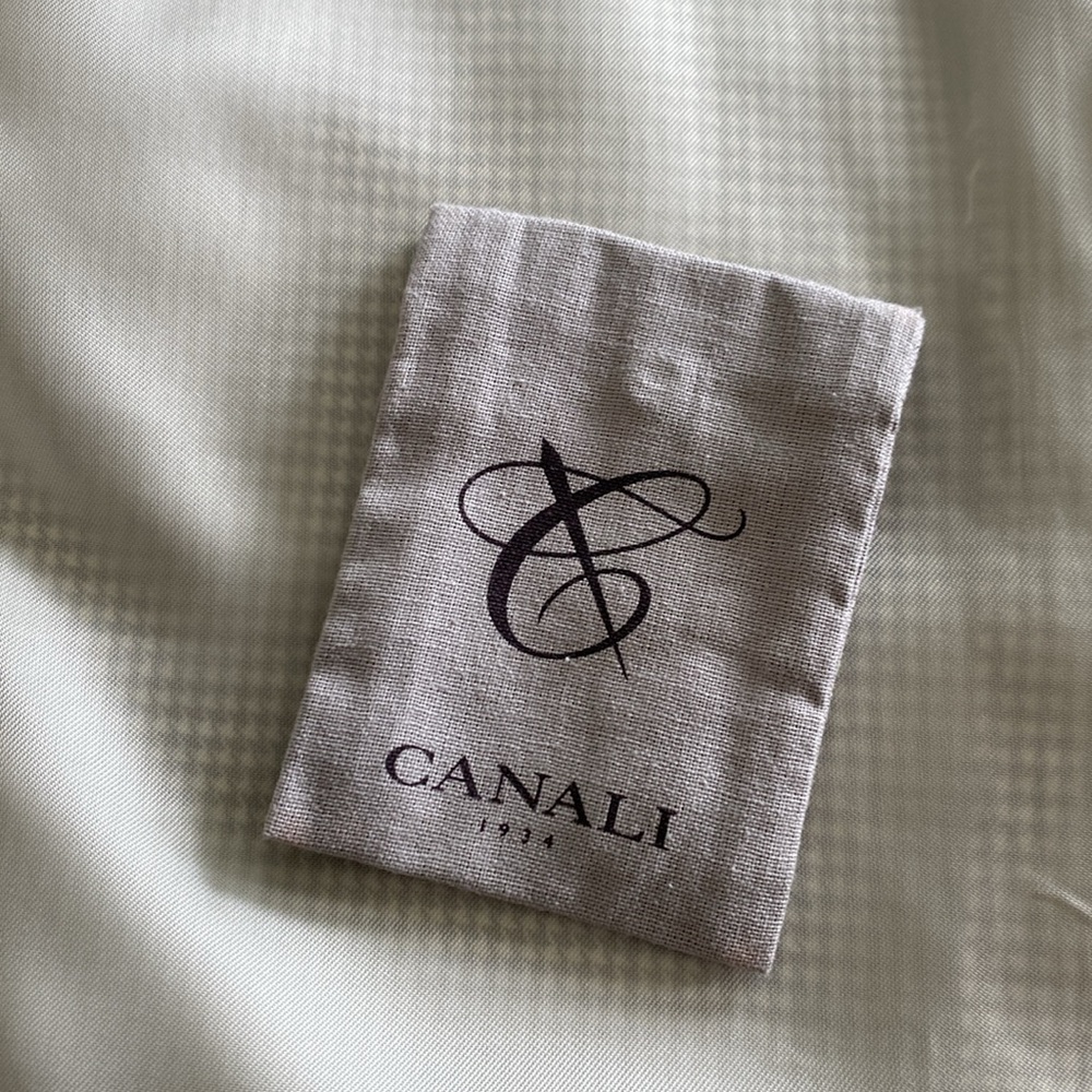 Canali Houndstooth Silk & Wool Two Button Blazer - Sports Coat. Made in Italy - Picture 13 of 16